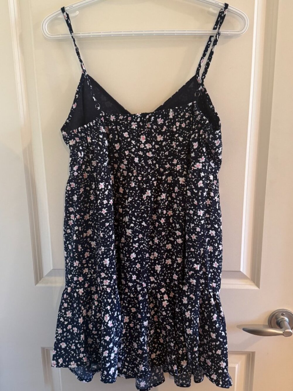Navy Floral Flowly Mini Dress - Picture 4 of 4